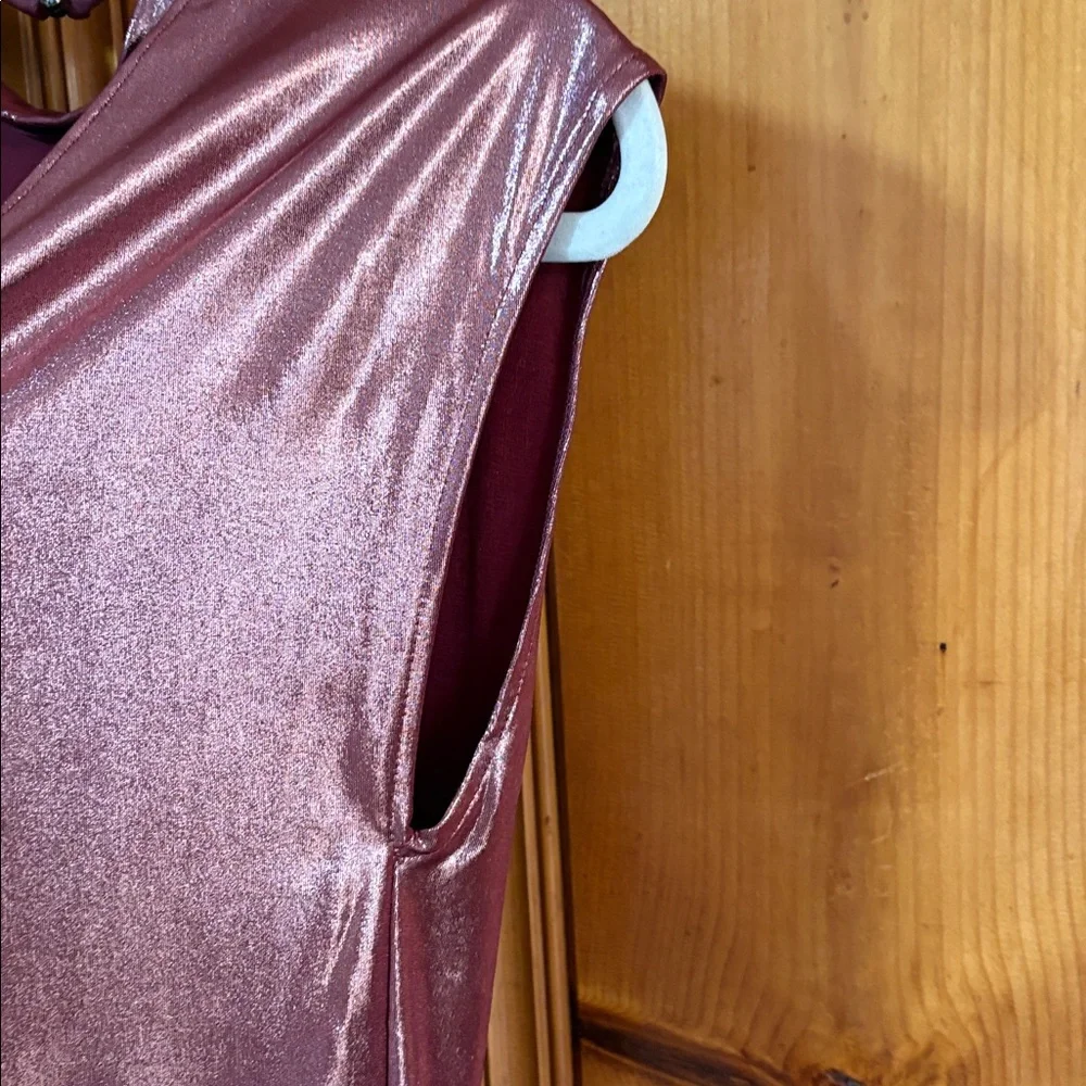 By Anthropologie Cowl-Neck Liquid Shine Top - Size XS - Picture 12 of 12